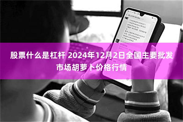 股票什么是杠杆 2024年12月2日全国主要批发市场胡萝卜价格行情